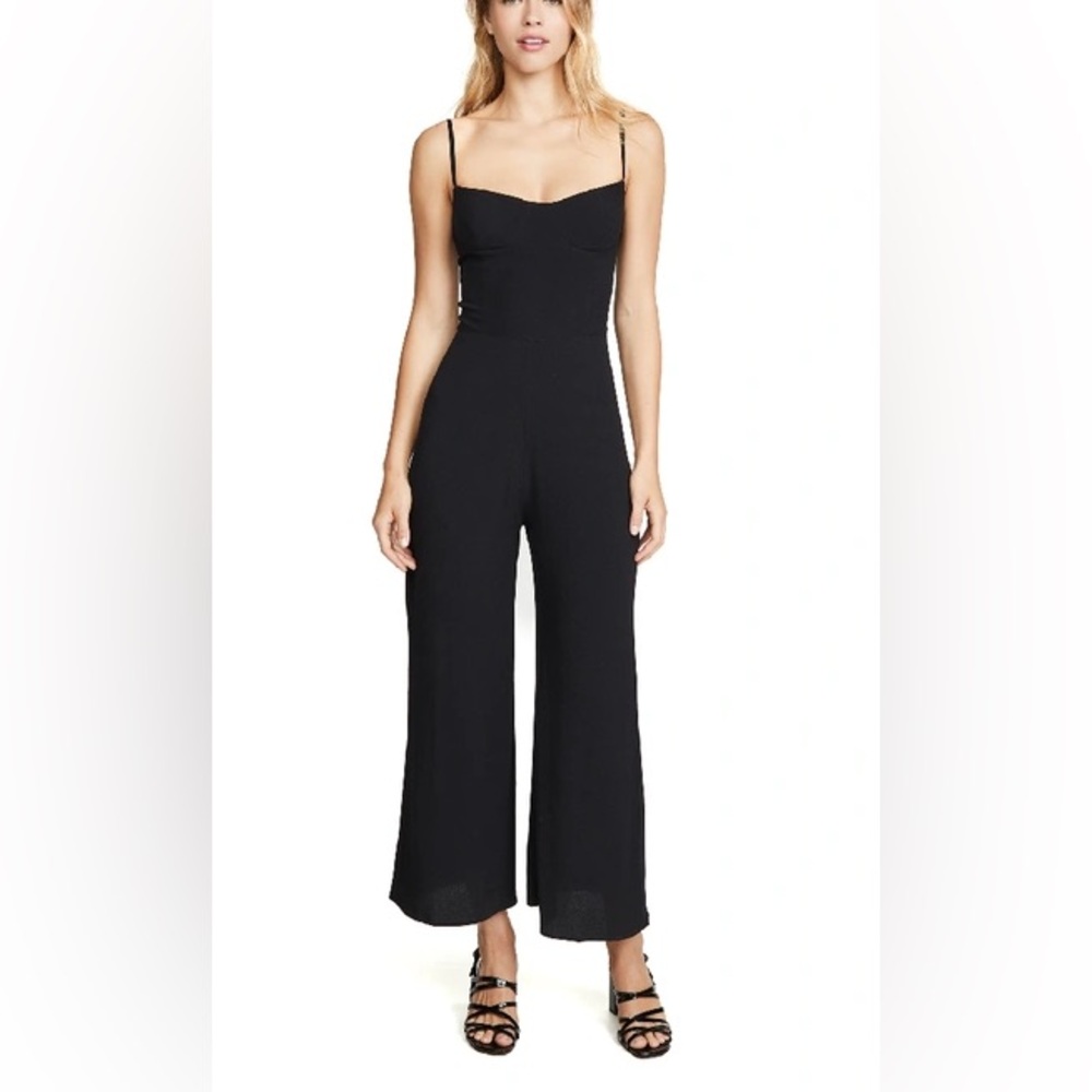 Reformation Gilda Black Jumpsuit Size 6